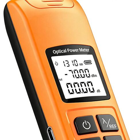 Fiber Light Tester,with LED Light Rechargeable Network Tools | Network Fiber Optic Power Meter | for SC FC ST Interface FTTH CATV Data Center Testing Maintenance Deployment in Saudi Arabia