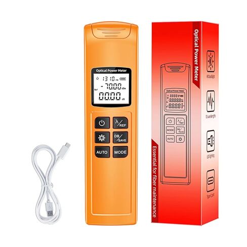 Fiber Optic Tester - Rechargeable Portable Detector - Network Cable Optical Fiber Tester | for SC FC ST Interface FTTH CATV Data Center Testing Maintenance Deployment in Saudi Arabia