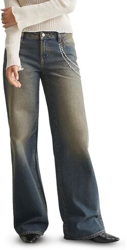 PacSun Women's Zoe Low Rise Girlfriend Jeans Light Indigo in Kuwait