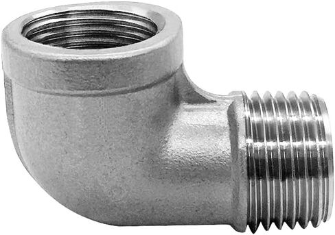 JoyTube 304 Stainless Steel 90 Degree Elbow, 3/4" NPT Male to 3/4" NPT Female Pipe Fitting (Pack of 2) in Saudi Arabia