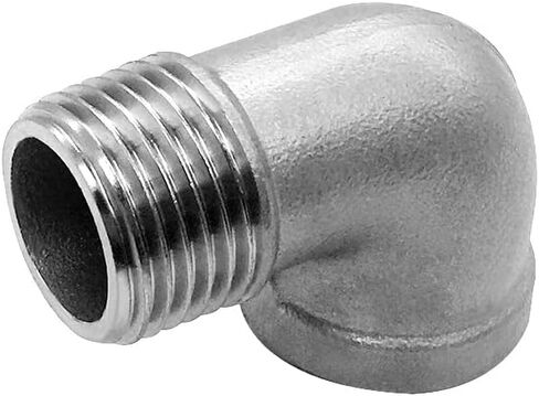 JoyTube 304 Stainless Steel 90 Degree Elbow, 3/4" NPT Male to 3/4" NPT Female Pipe Fitting (Pack of 2) in Saudi Arabia