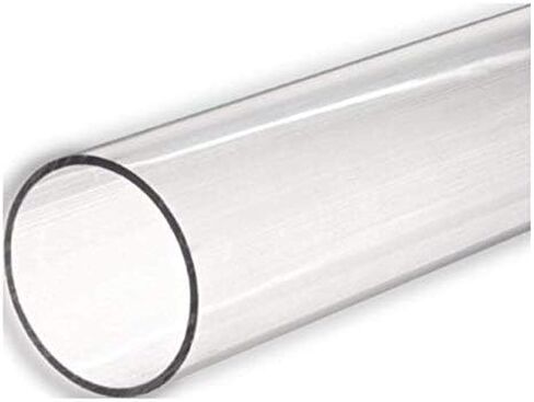 3" 89 mm fits 3" PVC fittings 1 Foot Long Clear Acrylic Plastic Plexiglass Pipe tube in Saudi Arabia