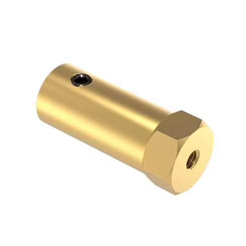 1pc Hex Coupler Brass Tire Connector Coupling for Decelerate Motor Shaft Robot Smart Car Wheel(8mm) in Saudi Arabia