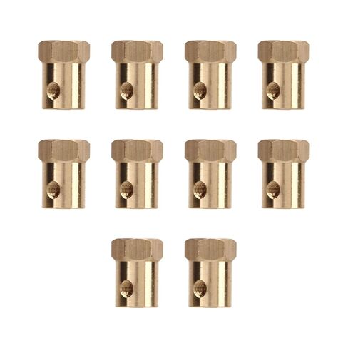 Motor Flexible Coupling Wear Brass Hex Coupler Connector RC Car Wheels Tires Shaft Accessories 3mm ID in Saudi Arabia