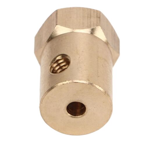 Motor Flexible Coupling Wear Brass Hex Coupler Connector RC Car Wheels Tires Shaft Accessories 3mm ID in Saudi Arabia