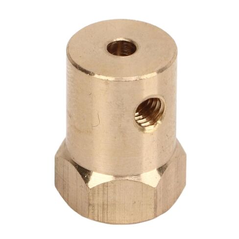Motor Flexible Coupling Wear Brass Hex Coupler Connector RC Car Wheels Tires Shaft Accessories 3mm ID in Saudi Arabia
