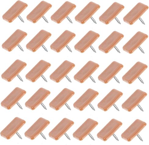 HOMSFOU 100Pcs Rectangular Plastic Sliding Nails for Furniture Small Square Floor Foot Slide Nails Home Glide Pads to Reduce Friction and Repair Worn Slides in Saudi Arabia