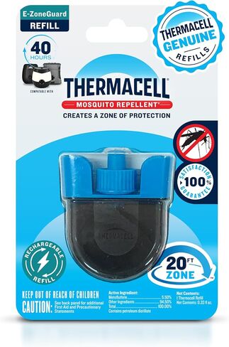 Thermacell إعادة شحن البعوض rebeller. توفر الصيغة المتقدمة طاردها منطقة حماية 20 قدمًا ؛ متوافق مع Thermacell E-Series & Radius فقط ؛ لا deet أو رش أو لهب in Kuwait