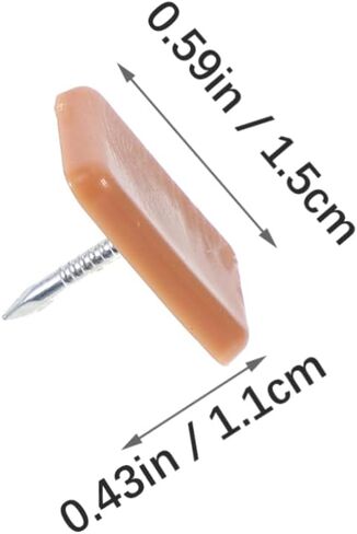 60pcs Plastic Rectangular Drawer Sliding Nails for Furniture Small Square Furniture Glides Easy Installation Nail Sliders for Home Use in Kuwait