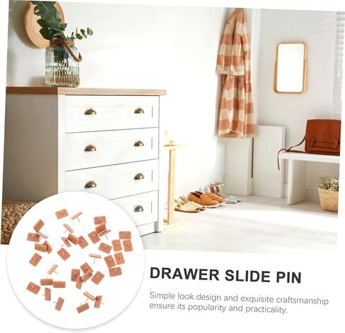 60pcs Plastic Rectangular Drawer Sliding Nails for Furniture Small Square Furniture Glides Easy Installation Nail Sliders for Home Use in Kuwait