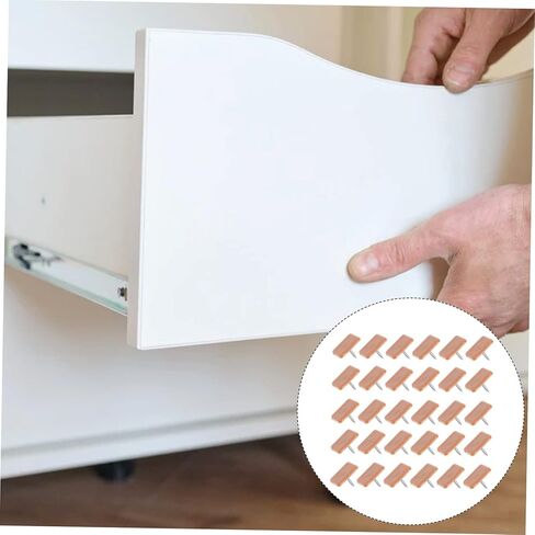 60pcs Plastic Rectangular Drawer Sliding Nails for Furniture Small Square Furniture Glides Easy Installation Nail Sliders for Home Use in Kuwait
