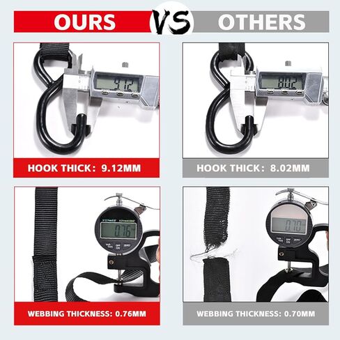 أشرطة مقطورة للقوارب شديدة التحمل عبوة واحدة - أشرطة ربط رافدة بطول 78 بوصة لقطر آمن - أشرطة سقاطة قابلة للتعديل للقوارب والتزلج على الماء والزورق in Kuwait