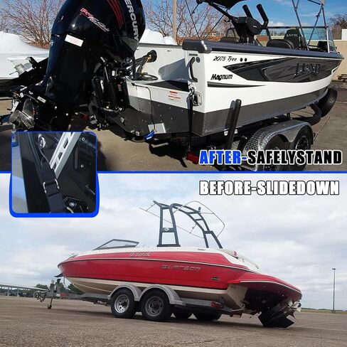 Boat Trailer Tie Down Straps, for Yamaha Watercraft PWC Adjustable Boat Trailer Straps, with Quick Release Buckle & Anti-Scratch Hooks 2 Inch x 24 Inch for Trailer、Boat or Kayak Secure - 2PCS (Black) in Kuwait