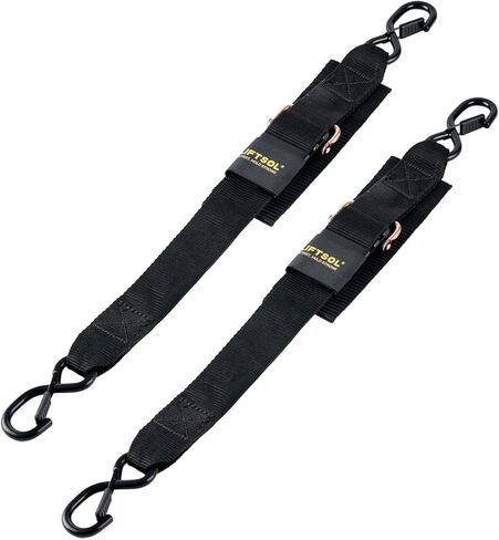 Boat Tie Down Straps to Trailer, 2 Pack Adjustable Boat Straps for Trailer, Marine, Jet ski, Pontoon, 1,500 Lbs Break Strength (2 inch x 2 feet) in Saudi Arabia