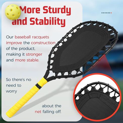 مضرب بيسبول من فانجو للكرات الطائرة: معدات تدريب الكرة اللينة XXSJ للمدربين والآباء - تدريب على ضرب خط الأرض يحرك ذباب البوب ​​(أصفر) in Kuwait