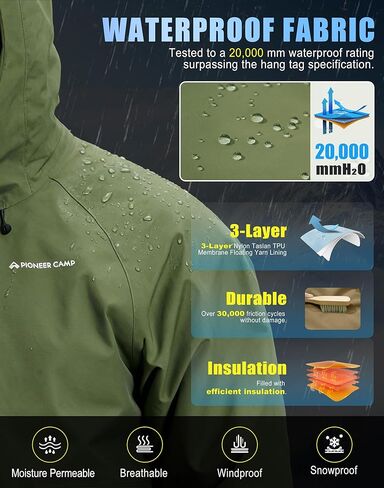 Pioneer Camp Men Baggy Ski Jacket & Baggy Ski Pants in Saudi Arabia