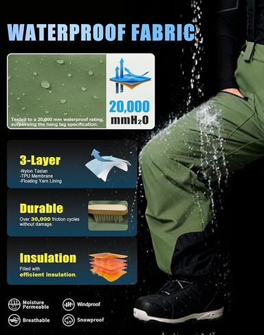 Pioneer Camp Men Baggy Ski Jacket & Baggy Ski Pants in Saudi Arabia
