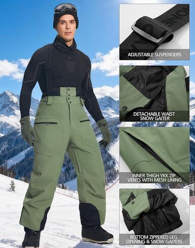 Pioneer Camp Men Baggy Ski Jacket & Baggy Ski Pants in Saudi Arabia