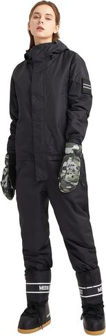 One-Piece Snowsuit Water Resistant Windproof Taslon Reflective for Adults/Men/Women in Kuwait