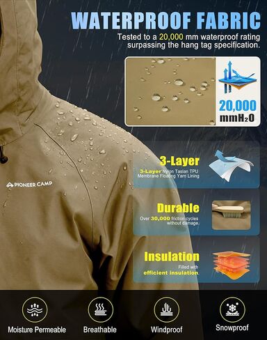 Pioneer Camp Men Baggy Ski Jacket & Baggy Ski Pants in Saudi Arabia