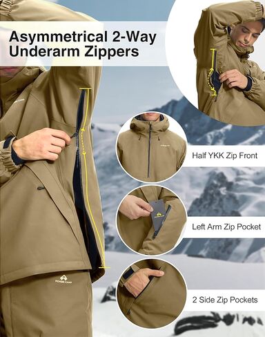 Pioneer Camp Men Baggy Ski Jacket & Baggy Ski Pants in Saudi Arabia