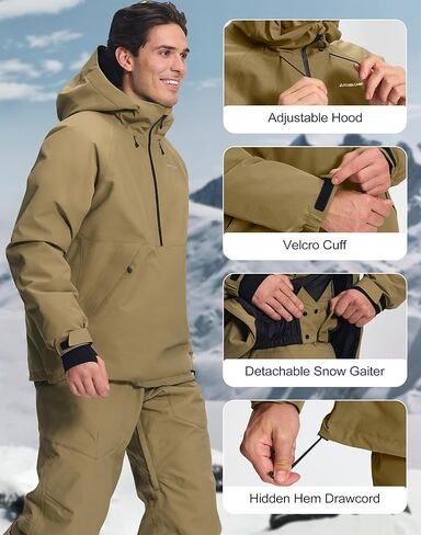 Pioneer Camp Men Baggy Ski Jacket & Baggy Ski Pants in Saudi Arabia