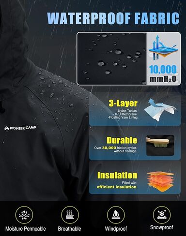 Pioneer Camp Men Baggy Ski Jacket & Baggy Ski Pants in Saudi Arabia