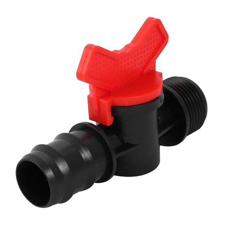 Generic 2pcs G3/4 Male Thread Ball Valve Barb Hose Connector for 25mm Inner Dia Pipe in Saudi Arabia
