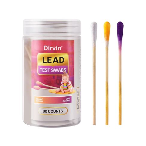Dirvin Lead Test kit, 30-Second Results Fast & Accurate Lead Paint Test Kit for All Painted Surfaces-Metal, Jewelry, Toys, Dishes, Ceramics, Wood (36 PCS) in Kuwait