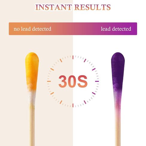 Dirvin Lead Test kit, 30-Second Results Fast & Accurate Lead Paint Test Kit for All Painted Surfaces-Metal, Jewelry, Toys, Dishes, Ceramics, Wood (36 PCS) in Saudi Arabia