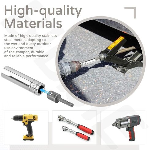 Trailer Crank Handle Compatible with Coleman Fleetwood POP UP RV Camper Crank Handles Replacement 3/8 Socket Popup Trailer Accessories | RV Replacement Cranks Handle in Kuwait