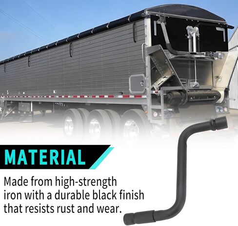 Universal Grain Trailer Crank Handle - 13/16" Square Drive & 14" Throw for Effortless Hopper and Landing Gear Cranking, Compatible with Wilson Trailers in Kuwait