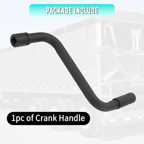 Universal Grain Trailer Crank Handle - 13/16" Square Drive & 14" Throw for Effortless Hopper and Landing Gear Cranking, Compatible with Wilson Trailers in Kuwait