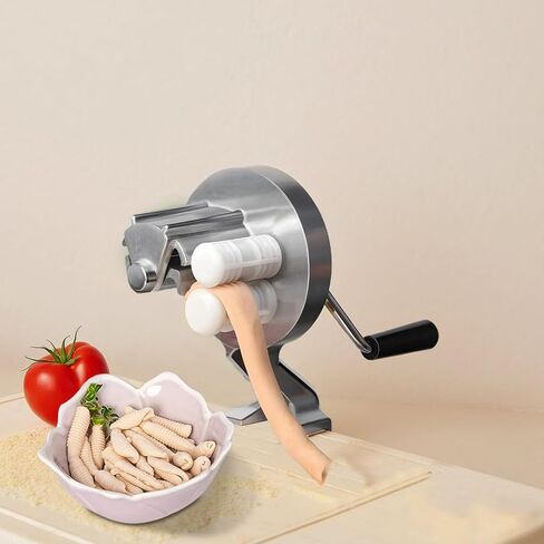 ماكينة صنع المعكرونة سهلة التنظيف، ماكينة كافاتيلي يدوية مصنوعة من سبائك الألومنيوم، ارتفاع 10.6 بوصة / 27 سم، تصميم مشبك للطاولة in Kuwait