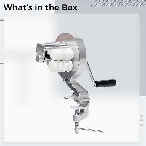 ماكينة صنع المعكرونة سهلة التنظيف، ماكينة كافاتيلي يدوية مصنوعة من سبائك الألومنيوم، ارتفاع 10.6 بوصة / 27 سم، تصميم مشبك للطاولة in Kuwait