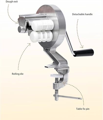 Cavatelli Maker Machine, Hand Crank Gnocchi Pasta Making Machine Portable Pasta Maker for Home Restaurant Kitchen Accessory in Saudi Arabia