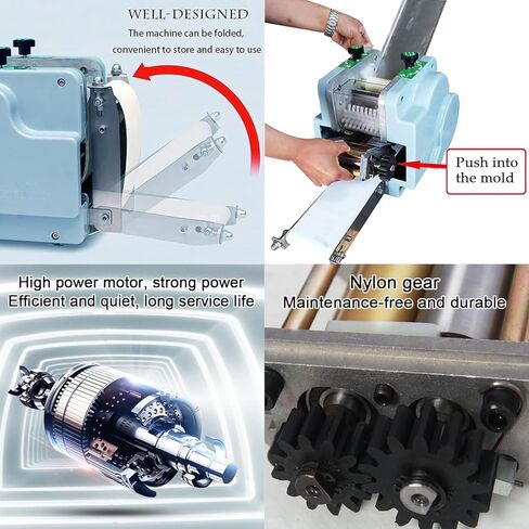 Stand Mixer Commercial Bakery 140W Multifunctional Pasta Maker Machine Dumpling Wrapper Maker Ravioli Skin Machine Dough Roller Cutter Press Machine Replaceable/Custom Molds,Kitchen Accessor in Saudi Arabia