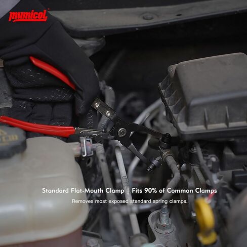 9PCS Hose Clamp Pliers Set, Locking Long Reach Hose Clamp Tool for Automotive, Flexible Wire Radiator Coolant Heater Hose Removal Pliers with Case for DIY Home Use in Kuwait