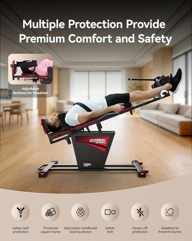 طاولة انعكاس كهربائية من هاريسون لتخفيف آلام الظهر - آلة انعكاس شديدة التحمل مع جهاز تحكم عن بعد، معدات انعكاس لتدريب القوة in Kuwait