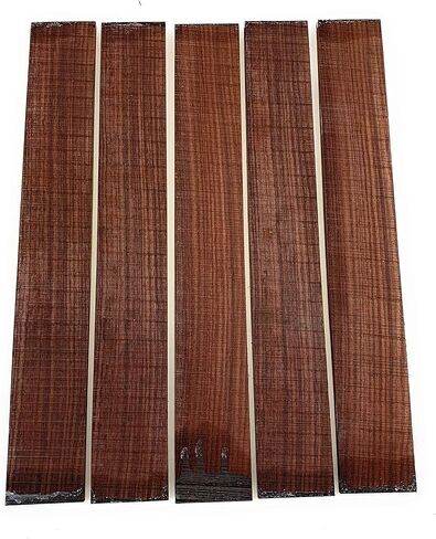 5 Pcs of GUITAR LUTHIER ROSEWOOD FINGERBOARD BLANK 21 X 2 15/16 X 3/8" in Saudi Arabia