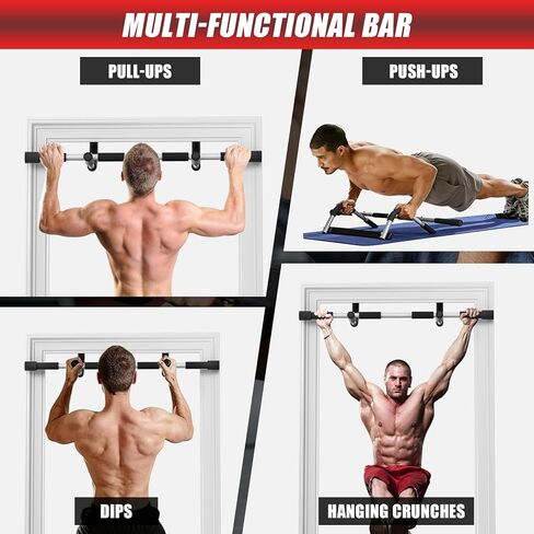 شريط سحب للمدخل، شريط سحب محمول لتدريب القوة، شريط تمرين لياقة الجسم مع فولاذ سميك، شريط داخلي للذقن وشريط تمرين الجزء العلوي من الجسم، مدرب اللياقة البدنية للمنزل وصالة الألعاب الرياضية in Kuwait