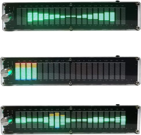 COYEUX LED Music Audio Spectrum Analyzer, 20 Segments/15 Levels, VU Meter Screen Amplifier, Built-in DSP, Support EQ Adjustment, 5-12V, for Car Home in Saudi Arabia