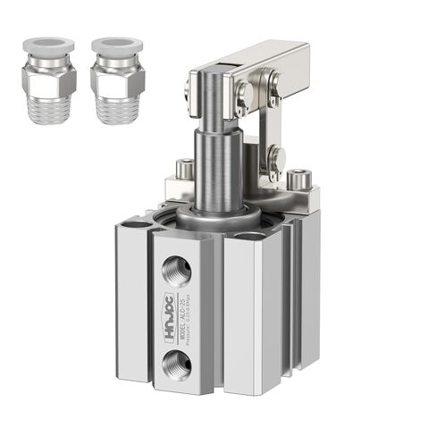 Pneumatic Clamping Cylinder with Lever Arm, 1 inch (25mm) Bore Down Acting Clamp for Jigs, Fixtures, and Mold Pressing (ALC25) in Kuwait