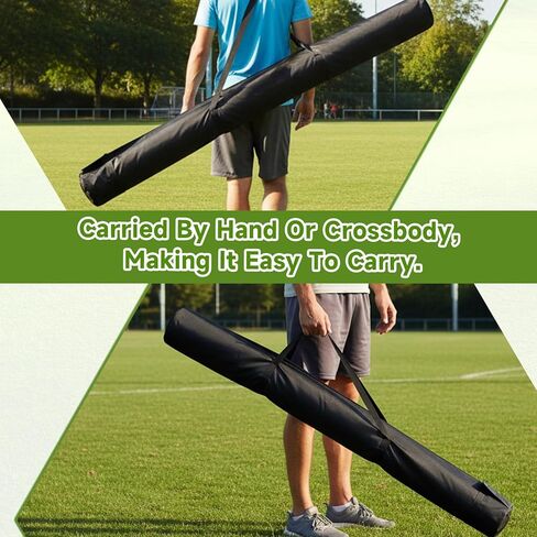 Corner Flag Storage Bag 6 Feet x 7 Inch Black Tailgate Flagpole Duffle Bag Portable Oxford Color Guard Flags Bags with Handles and Zipper for Flagpoles Accessories Hockey Stick Bag in Saudi Arabia