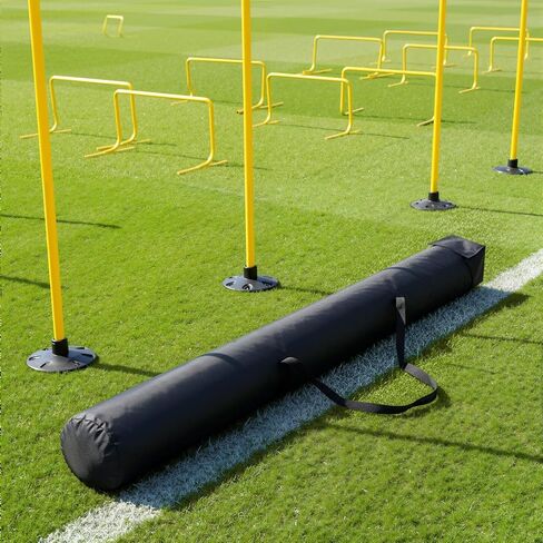 Corner Flag Storage Bag 6 Feet x 7 Inch Black Tailgate Flagpole Duffle Bag Portable Oxford Color Guard Flags Bags with Handles and Zipper for Flagpoles Accessories Hockey Stick Bag in Saudi Arabia