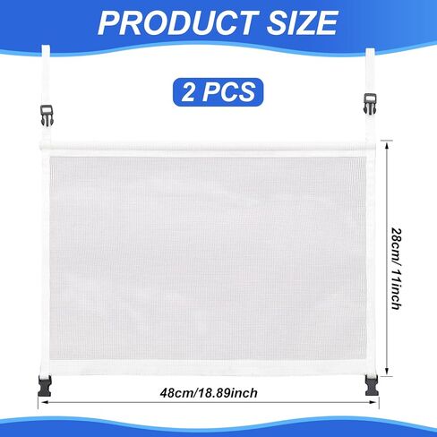 قطعتان من خرطوم أرجوحة الخراطيم البحرية وحامل خرطوم غسيل ملفوف من النايلون لتخزين القوارب والأرصفة والمركبات الترفيهية (أبيض، 18.9 × 11 بوصة) in Kuwait