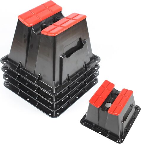 NARPES-1 Set of 4PCS Pontoon Storage Blocks with Rubber Pad Protection Heavy-Duty Support for Pontoon for Boat Storage, Easy Stack and Maintenance Rubber Pad with Non-Slip Surface and Protects Pontoon in Saudi Arabia