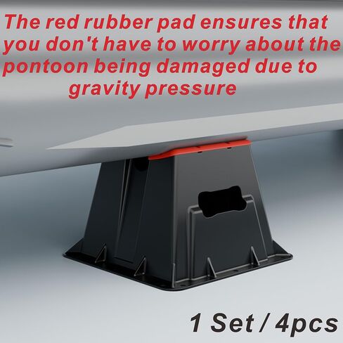 NARPES-1 Set of 4PCS Pontoon Storage Blocks with Rubber Pad Protection Heavy-Duty Support for Pontoon for Boat Storage, Easy Stack and Maintenance Rubber Pad with Non-Slip Surface and Protects Pontoon in Saudi Arabia