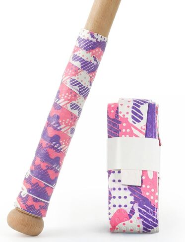 43 Inch Bat Grip Tape with 1.5 mm Cushioned Non-Slip Texture, All-Weather Baseball & Softball Bat Wrap, Shock Absorbing and Easy Install for Youth & Adult in Saudi Arabia