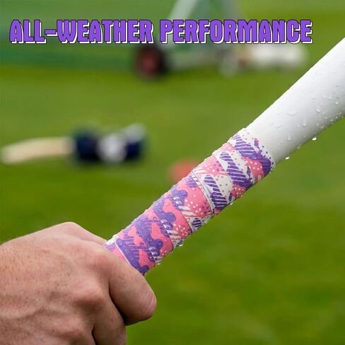43 Inch Bat Grip Tape with 1.5 mm Cushioned Non-Slip Texture, All-Weather Baseball & Softball Bat Wrap, Shock Absorbing and Easy Install for Youth & Adult in Saudi Arabia